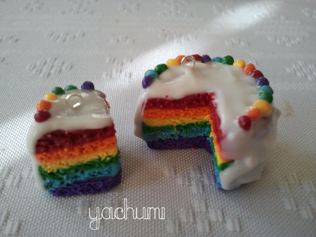 Miniature rainbow cake 2