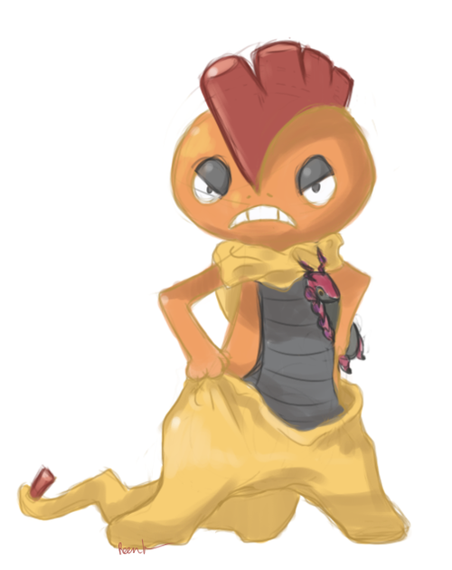 Pokemon Sketch Request - Scrafty