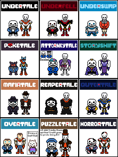 Horrortale Sans Sprites by SafetyBob9001 on DeviantArt