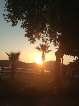 Sun Goes Down In Turkey