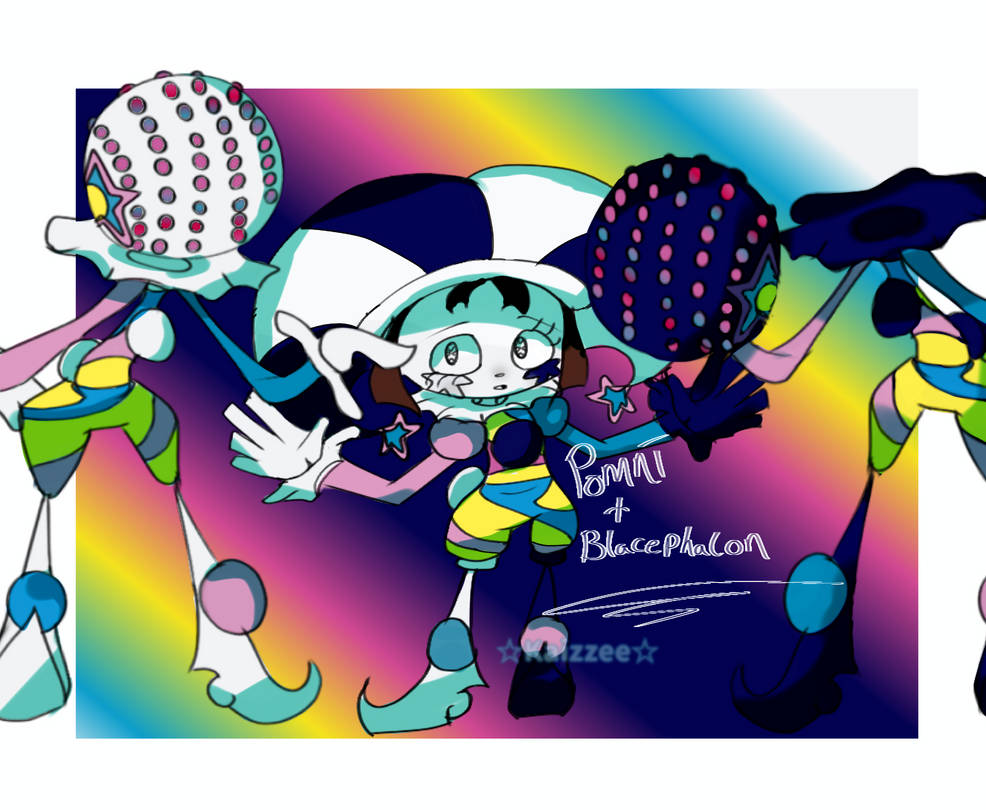 Pomni + Blacephalon (w/ shiny) by UnkaiLeicrye on DeviantArt