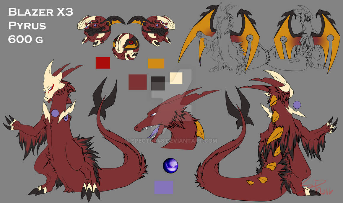 Deviantart Spectra48 Bakugan Oc /2016/ Ref.sheet - Blazer X III by Spectra48 on DeviantArt