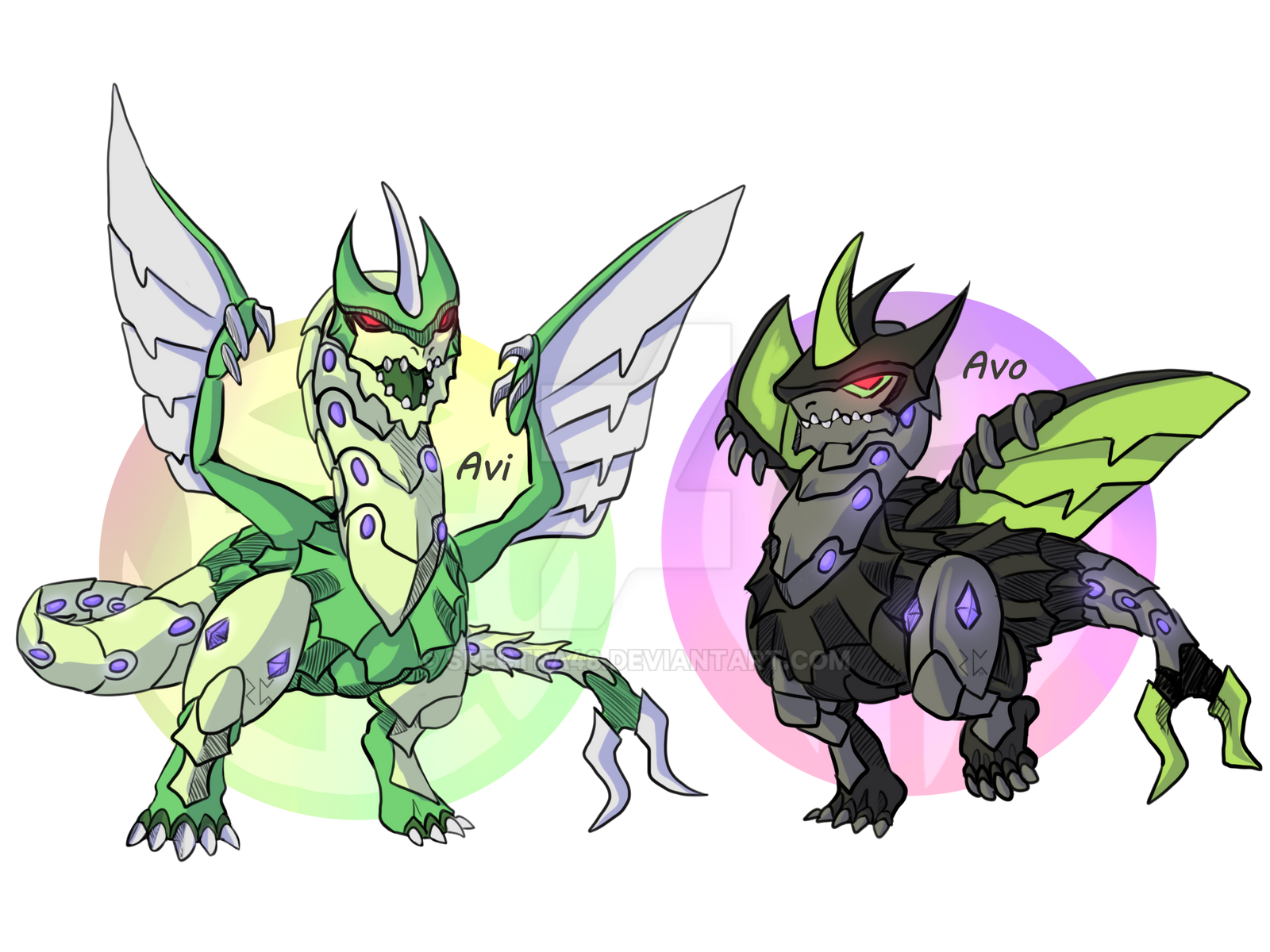 Deviantart Spectra48 Bakugan / Ventus and Darkus by Spectra48 on DeviantArt