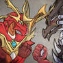 Bakugan / Cross Dragonoid and Helios MK2