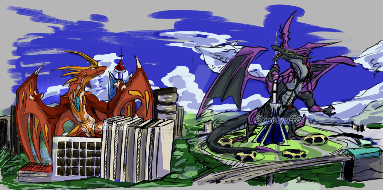 Deviantart Spectra48 Bakugan / DRago and Leonidas by Spectra48 on DeviantArt