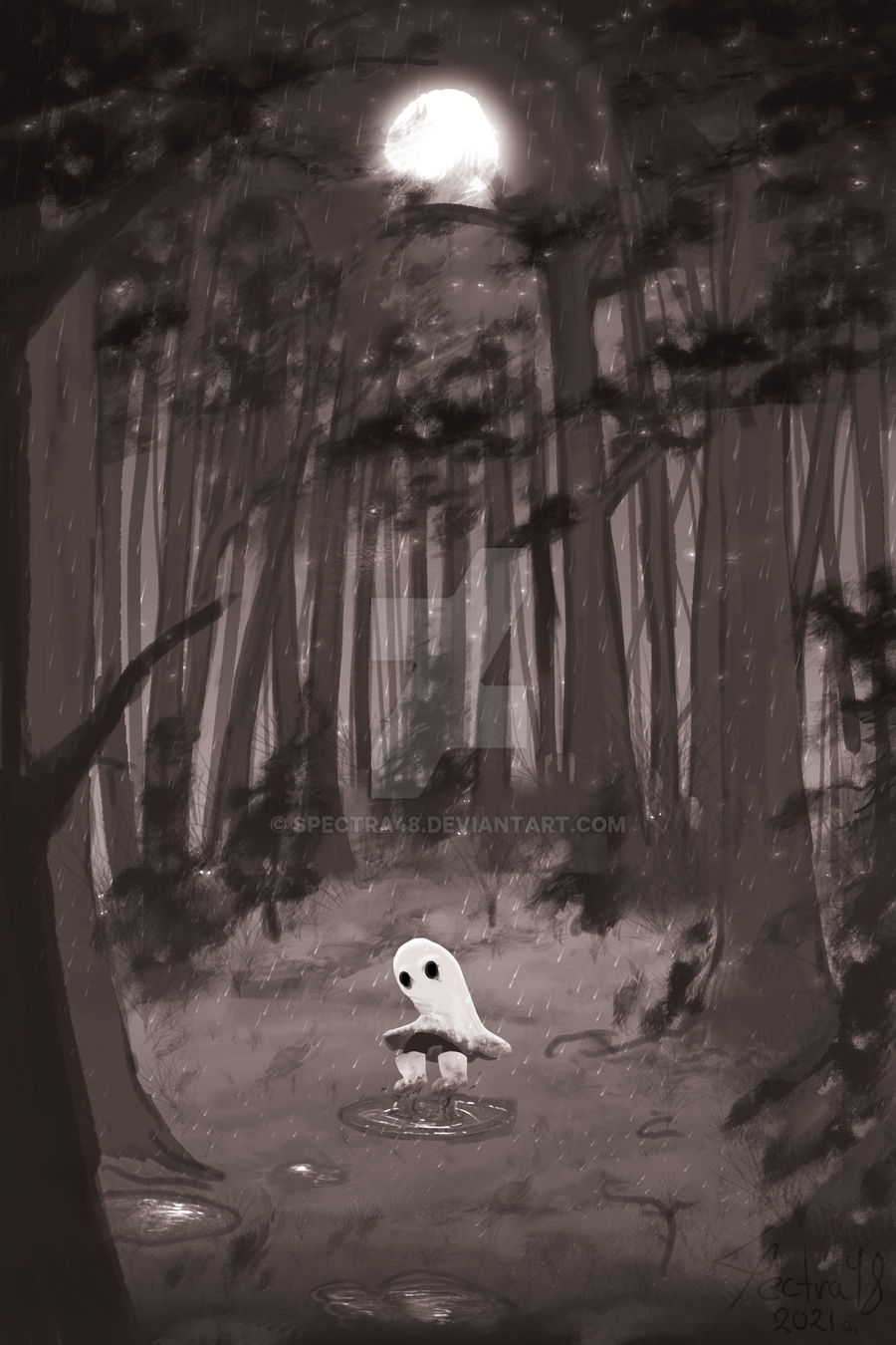 Deviantart Spectra48 Ghost In Woods by Spectra48 on DeviantArt