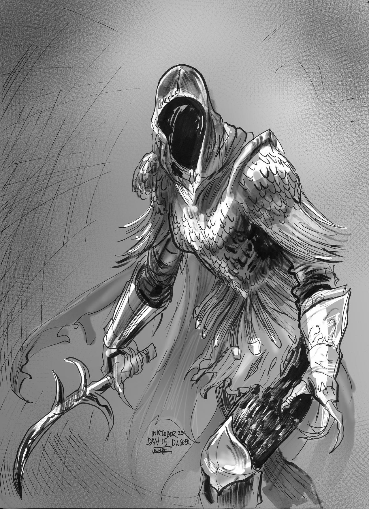Inktober 2023 - day 15 - dagger by LauraPanico1987 on DeviantArt