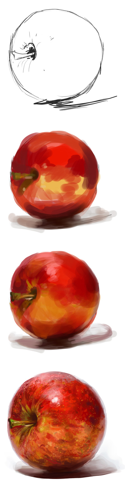 apple painting exercise