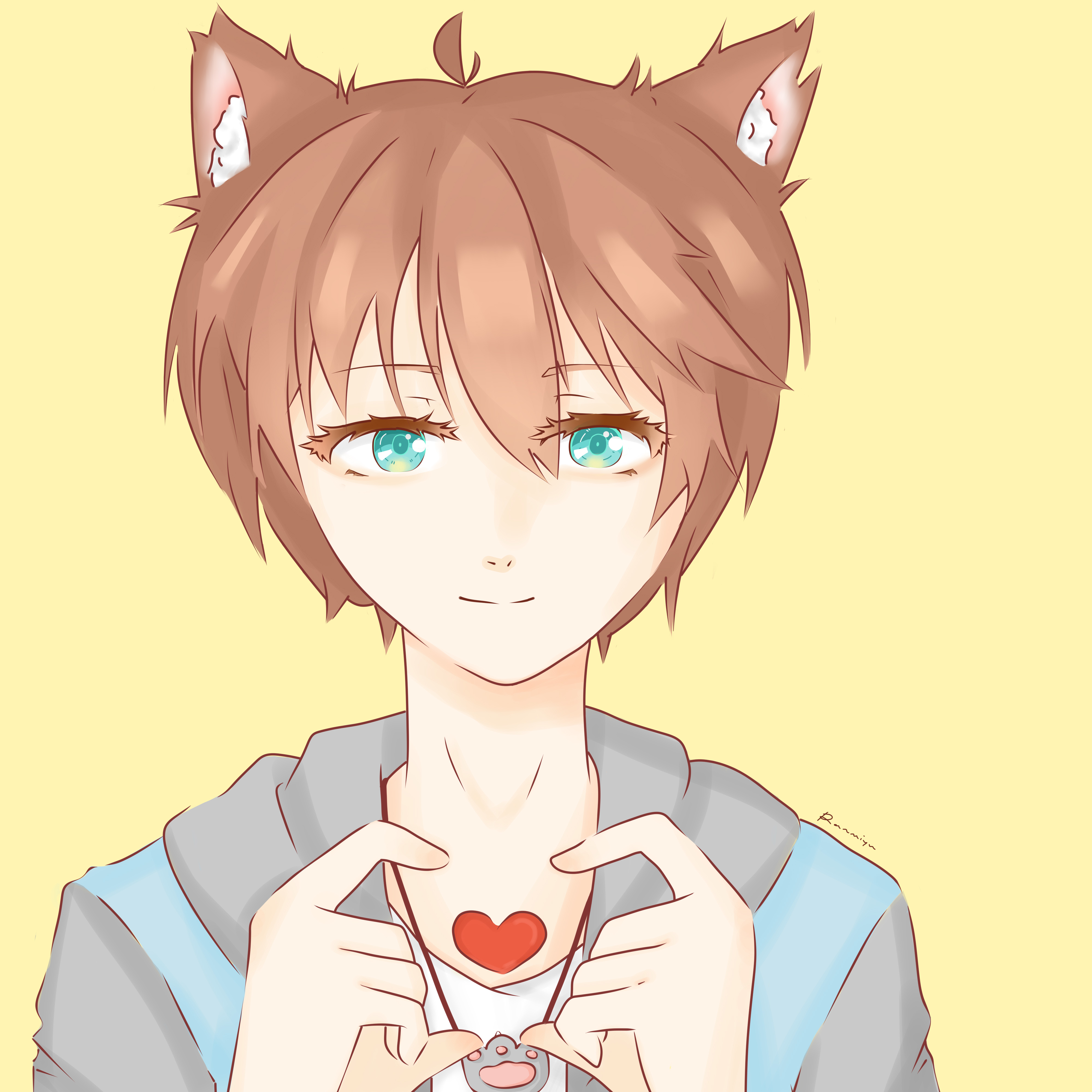 anime boy with cat ear by Ranmiyu on DeviantArt anime boy with cat ear by Ranmiyu on DeviantArt