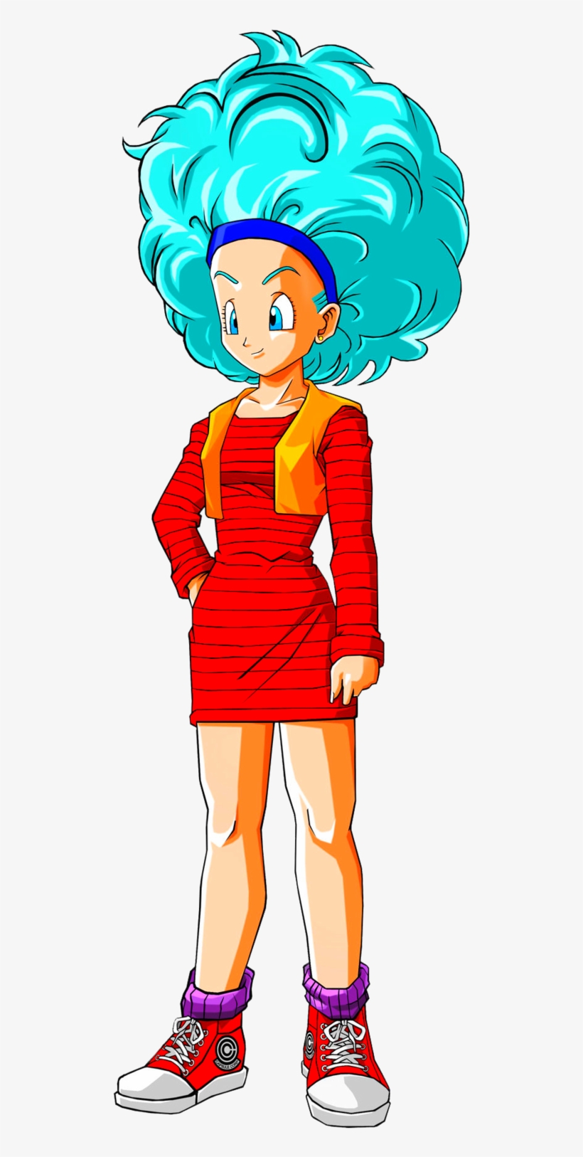 Dragon Ball Z Bulma Afro Outfit Render By Dragonwinxz On Deviantart