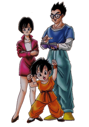 Dragon Ball Z Gohan, Videl, and Pan (End of Z)