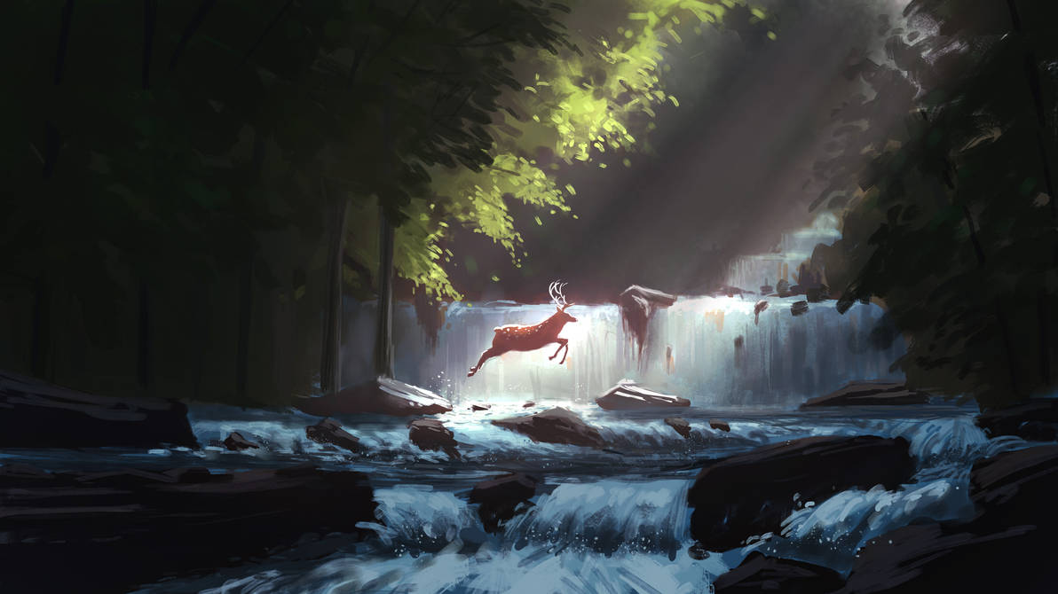 Deviantart Animal Jumping Jumping deer by Cr4sh4rt on DeviantArt