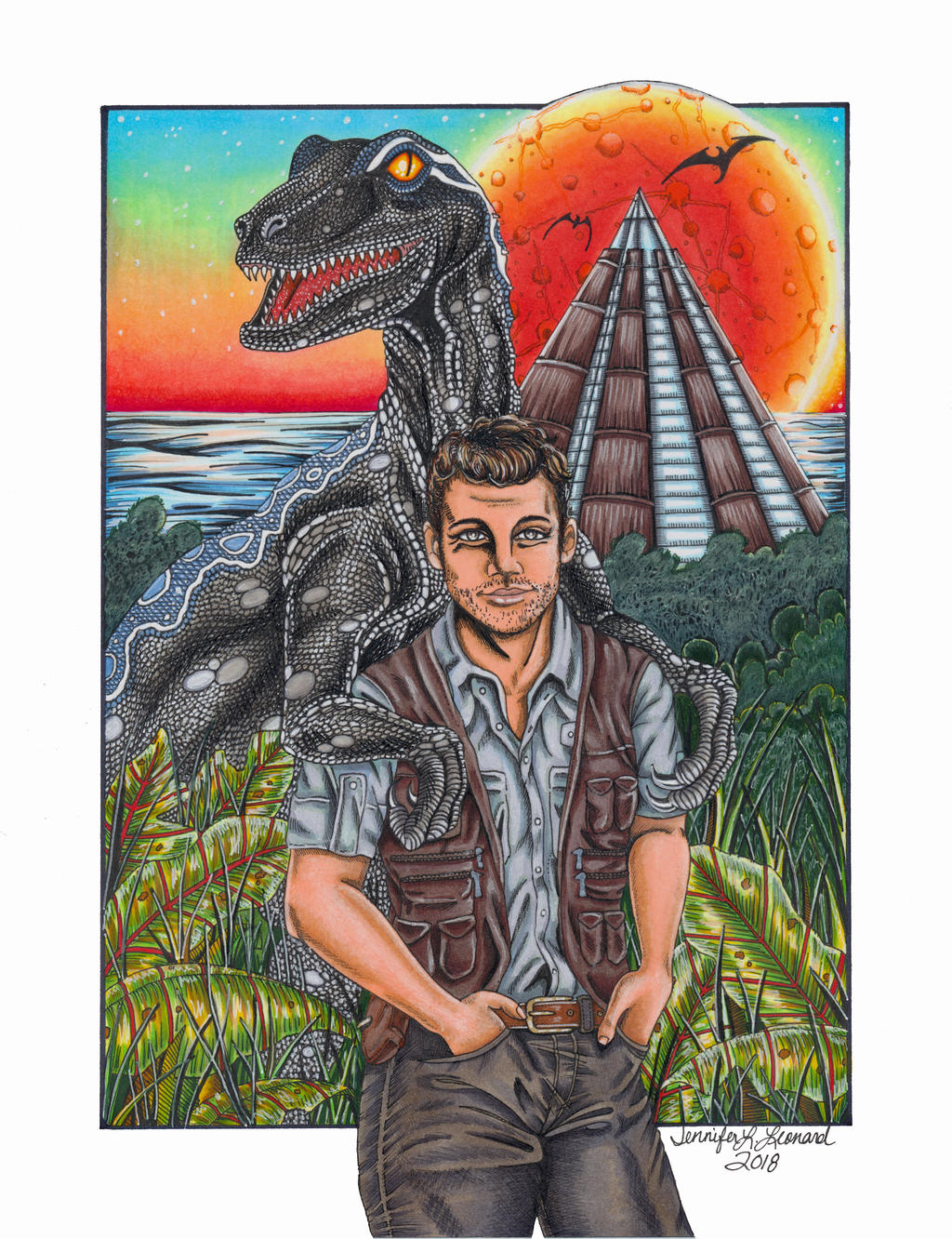 Jurassic World Fan Art by SunsetRising-Art on DeviantArt