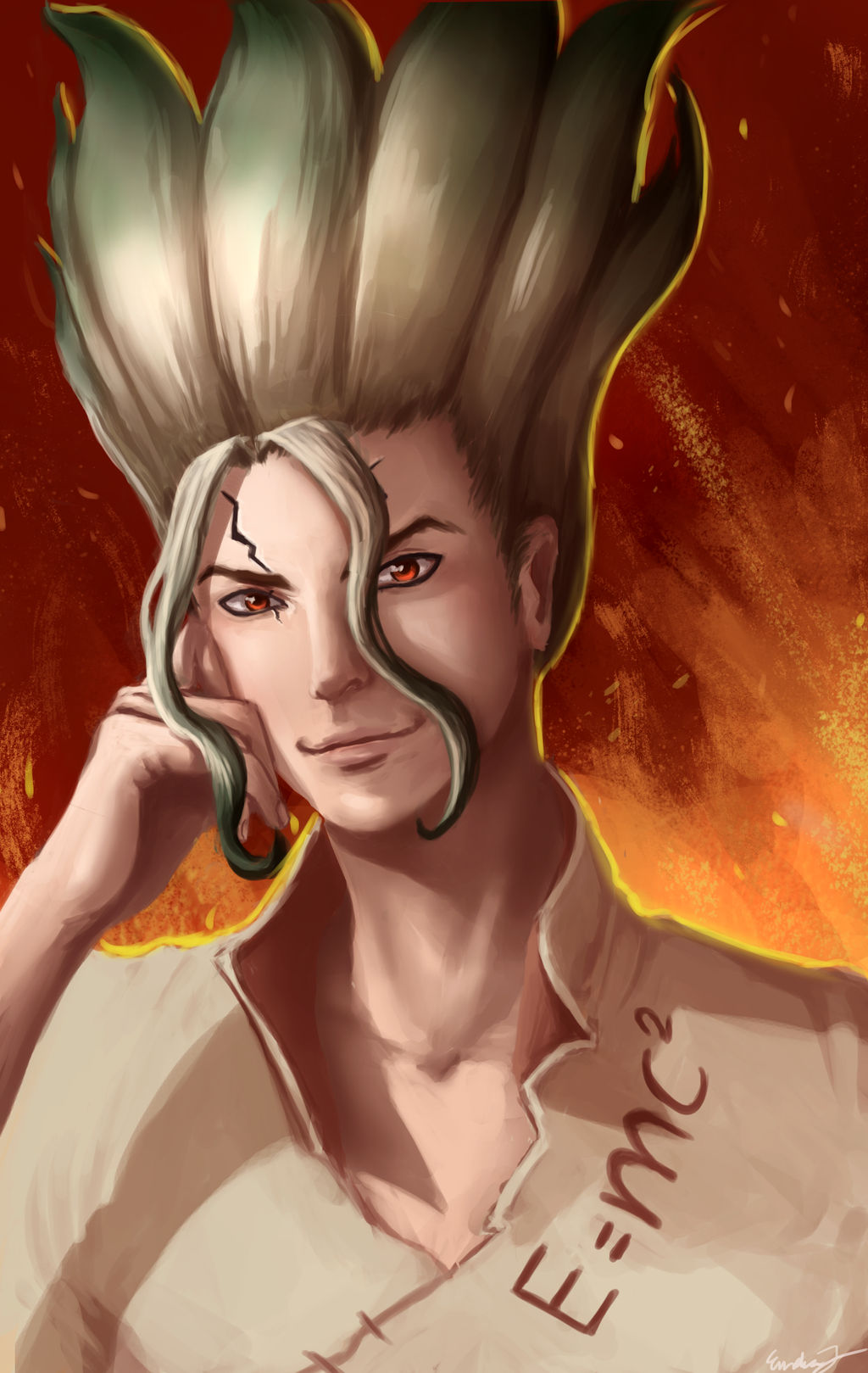 Dr Stone Senku By Emelina0 On Deviantart
