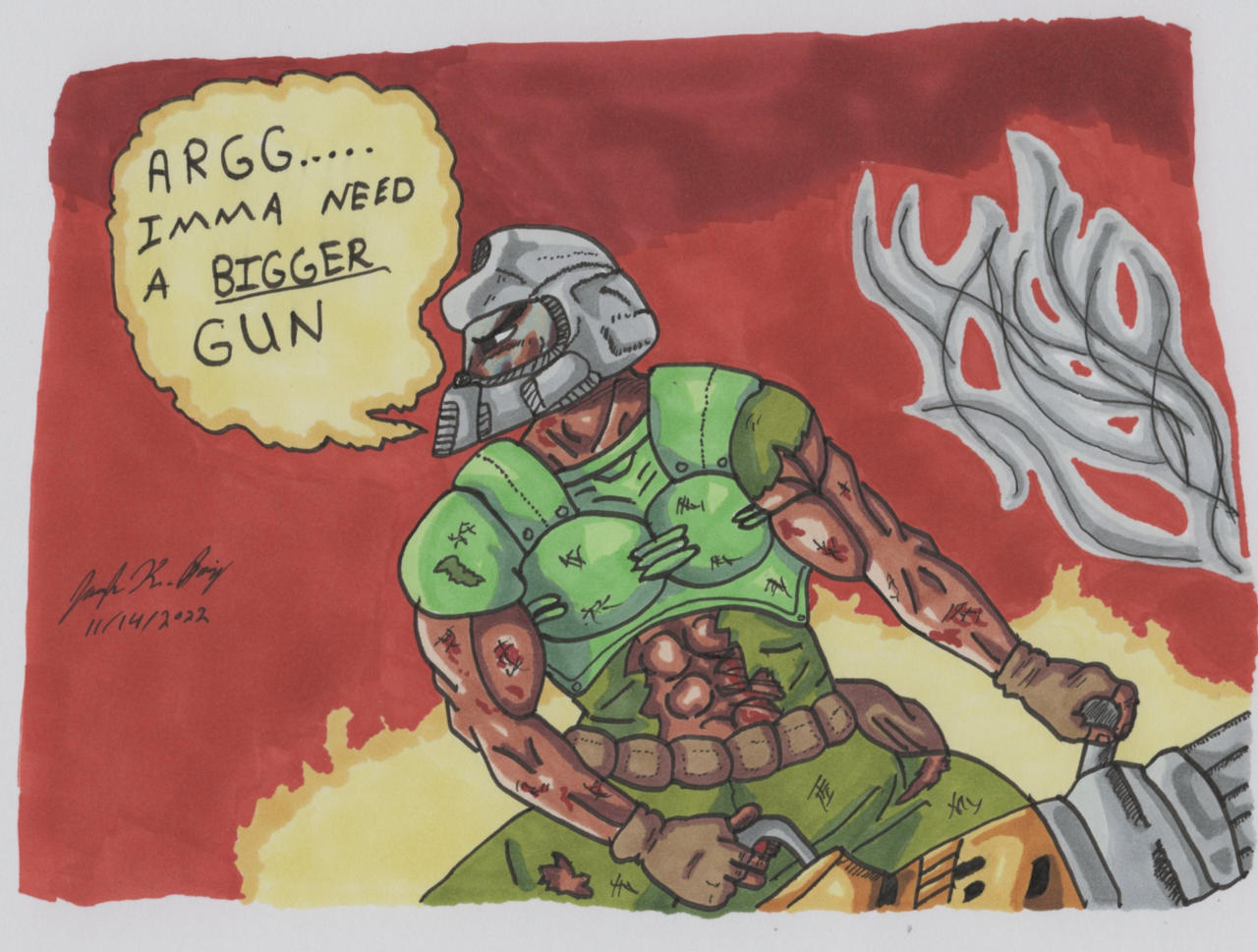 Doomguy Codex Doomguy BFG by GiJoePSX on DeviantArt
