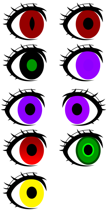 Eye and Pupil types w/Rarity by Moon-SoulHart on DeviantArt