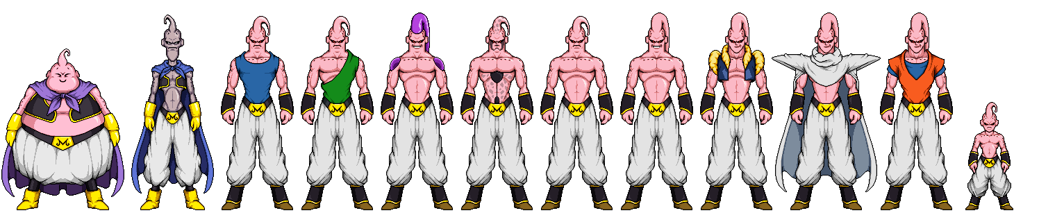 Majibu Evolution DragonBall Z - Majin Buu - Majin Family Expansion by Joey-Cola on ...