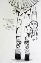 Octopuss Bag and Scary Tattoo tights