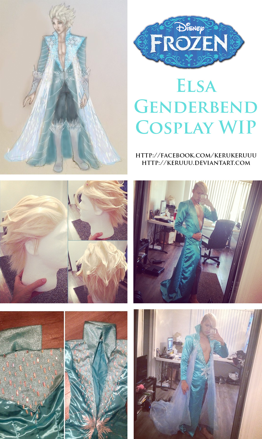 Genderbend Elsa Cosplay WIP