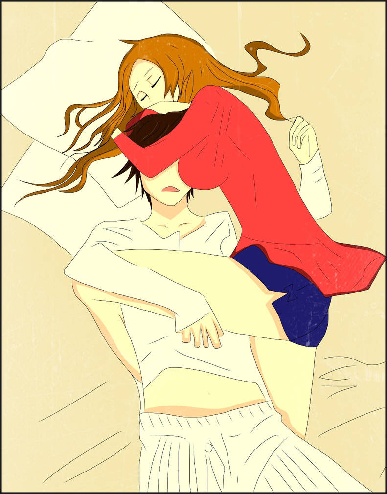 Anime Couple Sleeping by OzgurKirito on DeviantArt