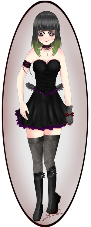 GOTH GIRL  ADOPTABLE (OPEN)