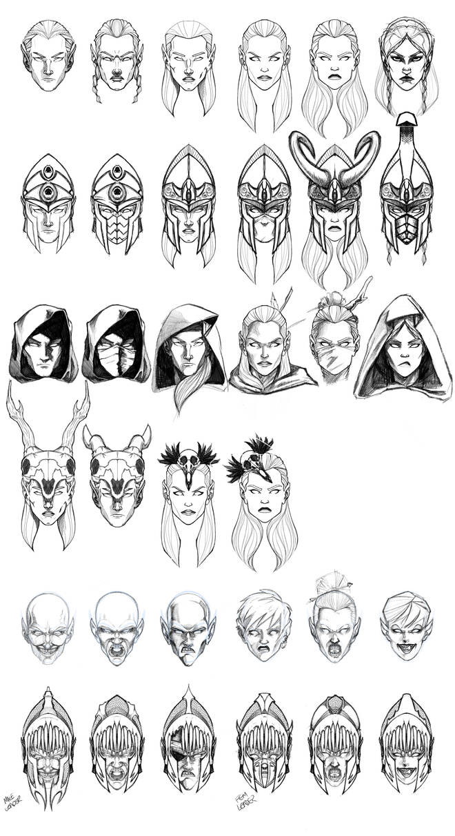 Elf Head Rotation Elf Heads 2 by Paul-Ridgon on DeviantArt