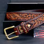 Custom Tooled Belt- Gypsy Themed
