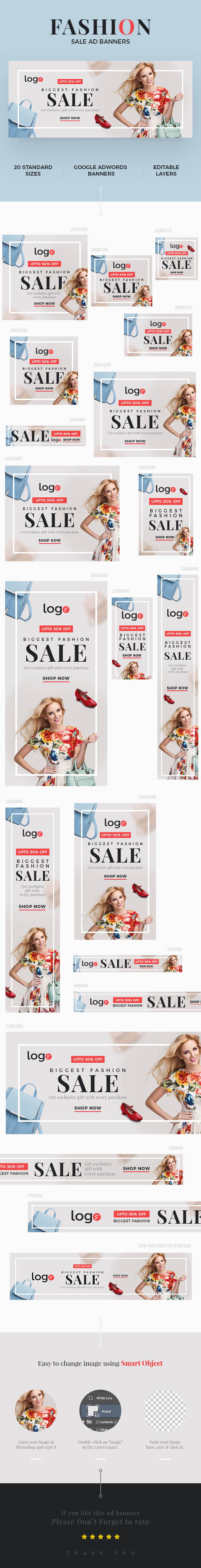 Fashion Sale Ad Banners by webduckdesign