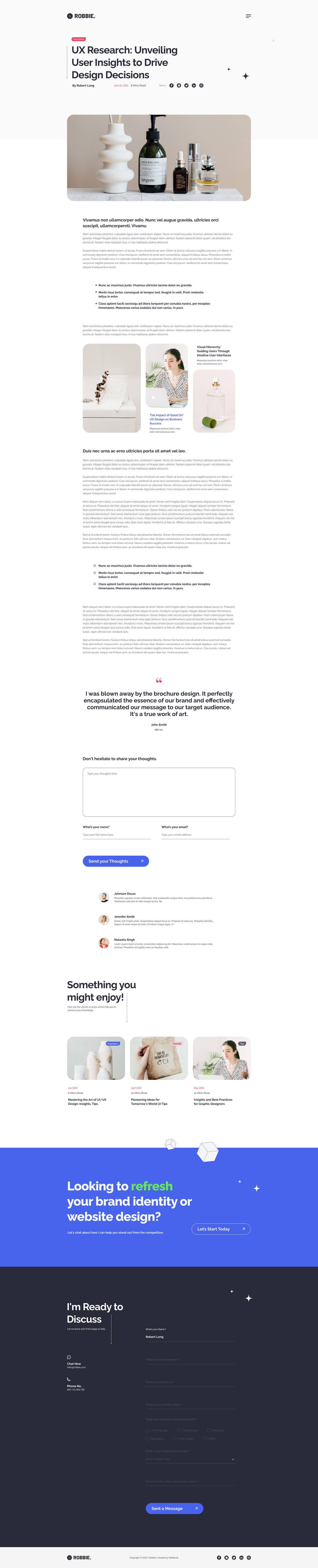Blog Details Page by webduckdesign on DeviantArt