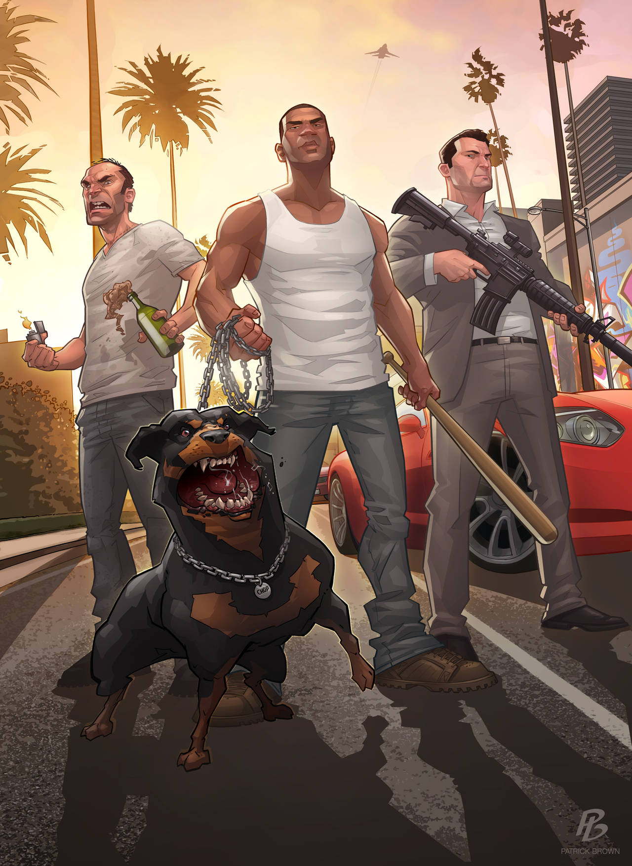 Grand Theft Auto V - The Standoff by PatrickBrown