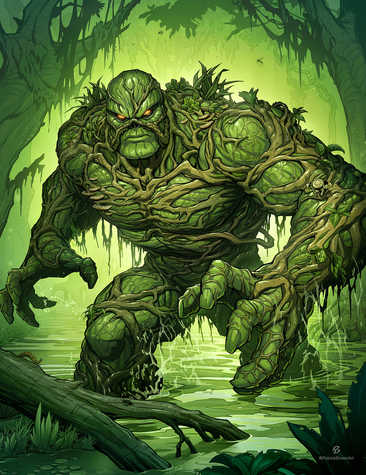 Swamp Characters Swamp Thing by PatrickBrown on DeviantArt