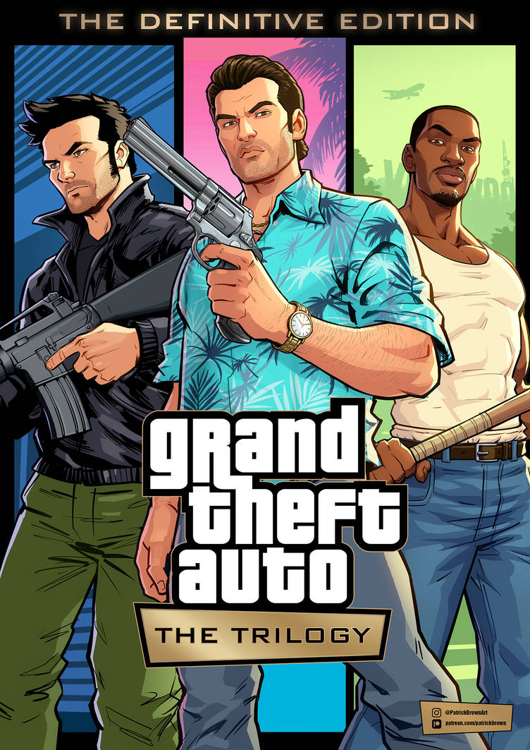 Gta definitive edition версии. Патрик Браун GTA 3. Grand Theft auto: the Trilogy - the Definitive Edition. GTA Trilogy Definitive Edition. Томми Версетти ГТА Трилоджи.