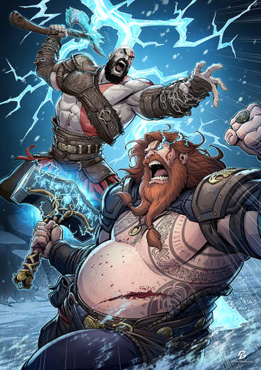 God Of War's Thor + Marvel's Thor Fusion by LuisF47 on DeviantArt
