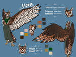 Vera - Owl Reference Sheet by JazzyBluNekko