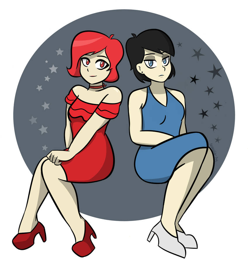 Red and Blue (Drawing 14) by InkriBon on DeviantArt