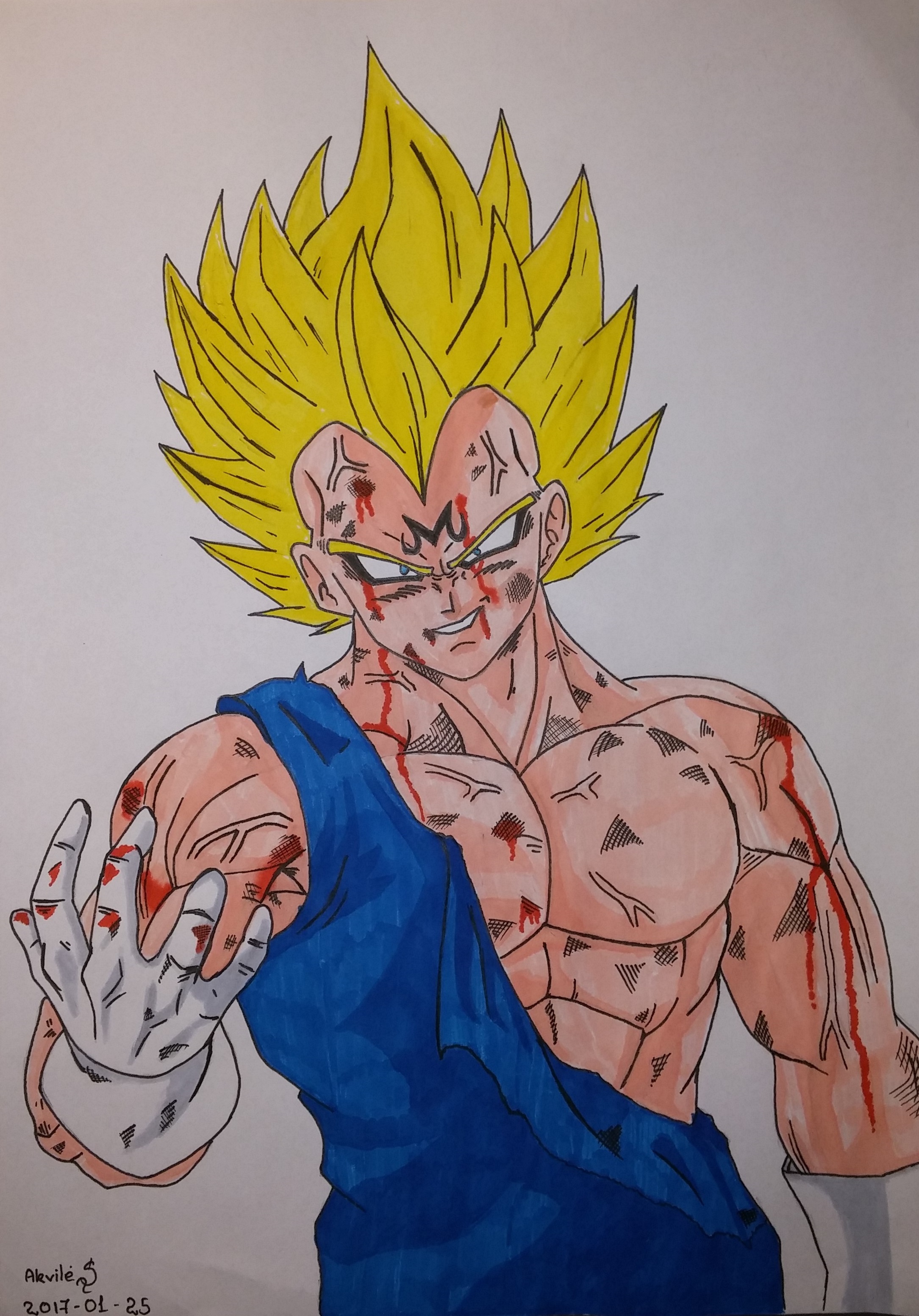 Majin Vegeta by AkvileS on DeviantArt