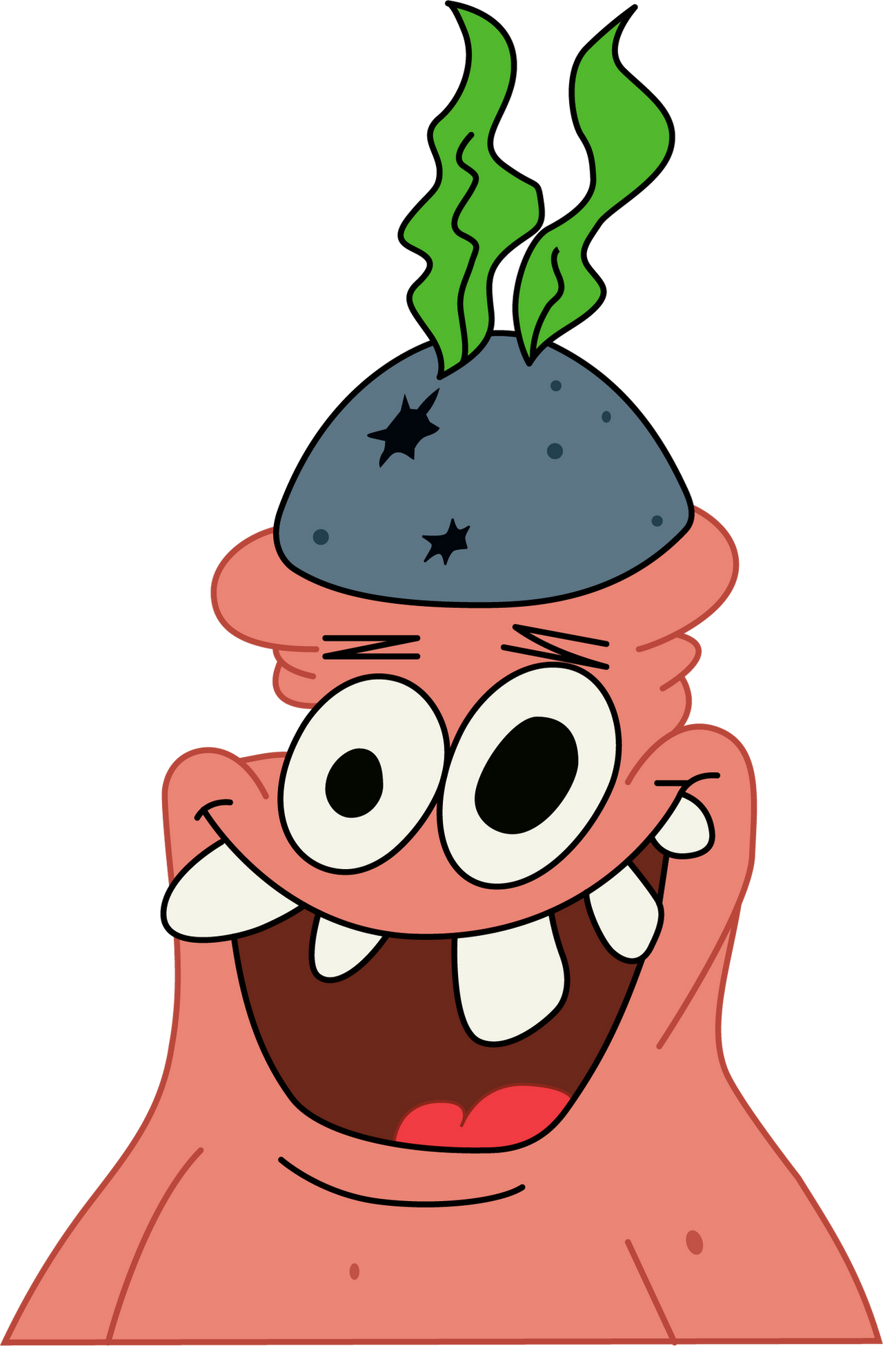 patrick star head exploding gif Images High Quality... Patrick Hammer Head at Mary Nugent blog