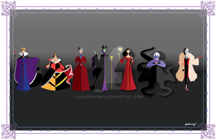 Disney female Villains by AmadeuxWay on DeviantArt