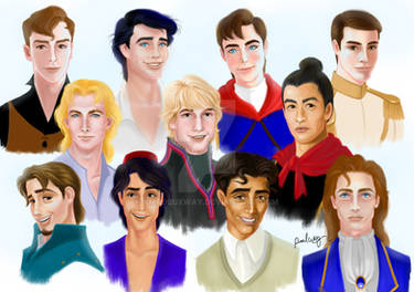 Disney Princes Portraits
