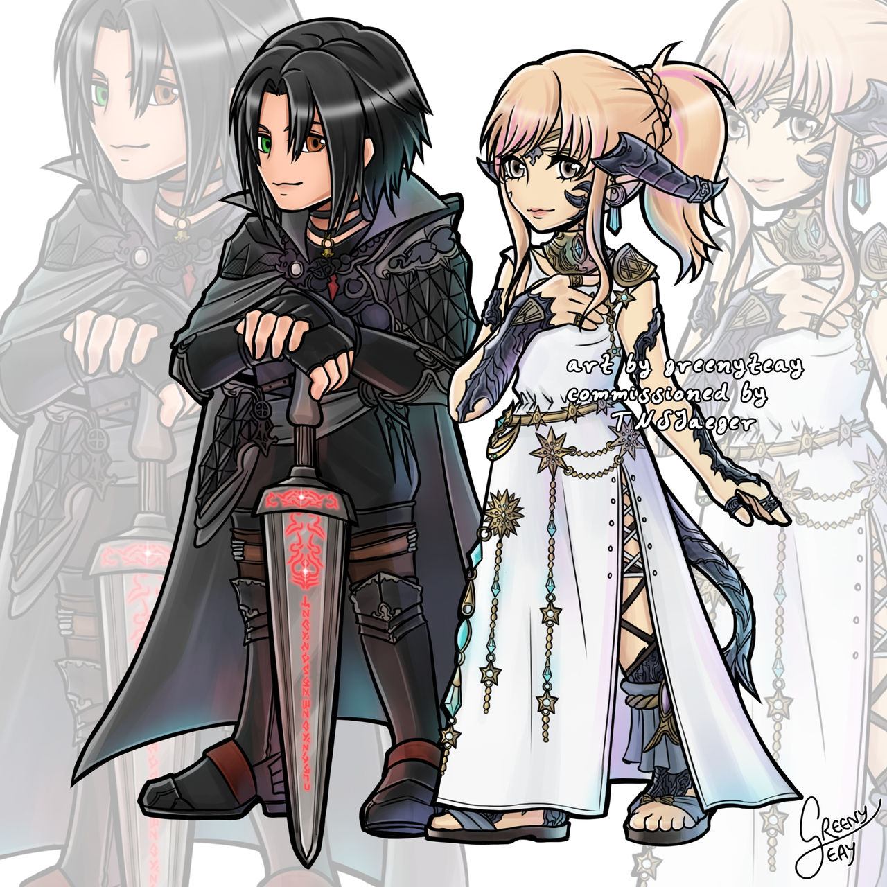 Commission - DFFOO style by GreenyTeay on DeviantArt