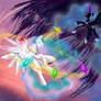 Celestia and Nightmare Moon