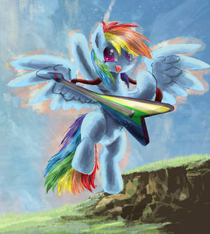 Meh Rainbowdash  guitar