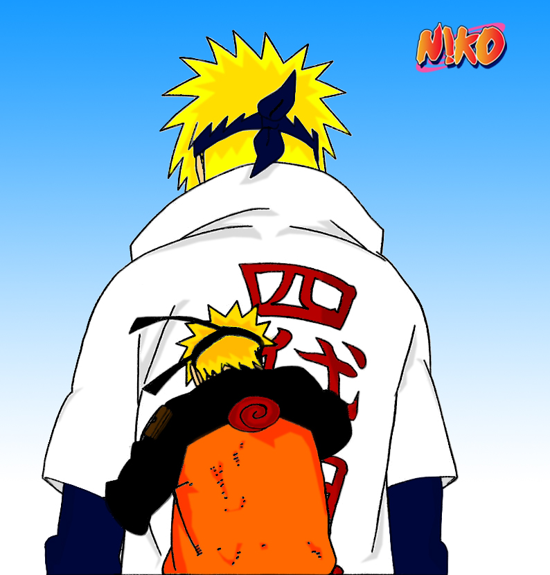 Yondaime Hokage and Naruto