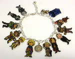 Kawaii Doctor Who Time Lords charm bracelet by Lovelyruthie