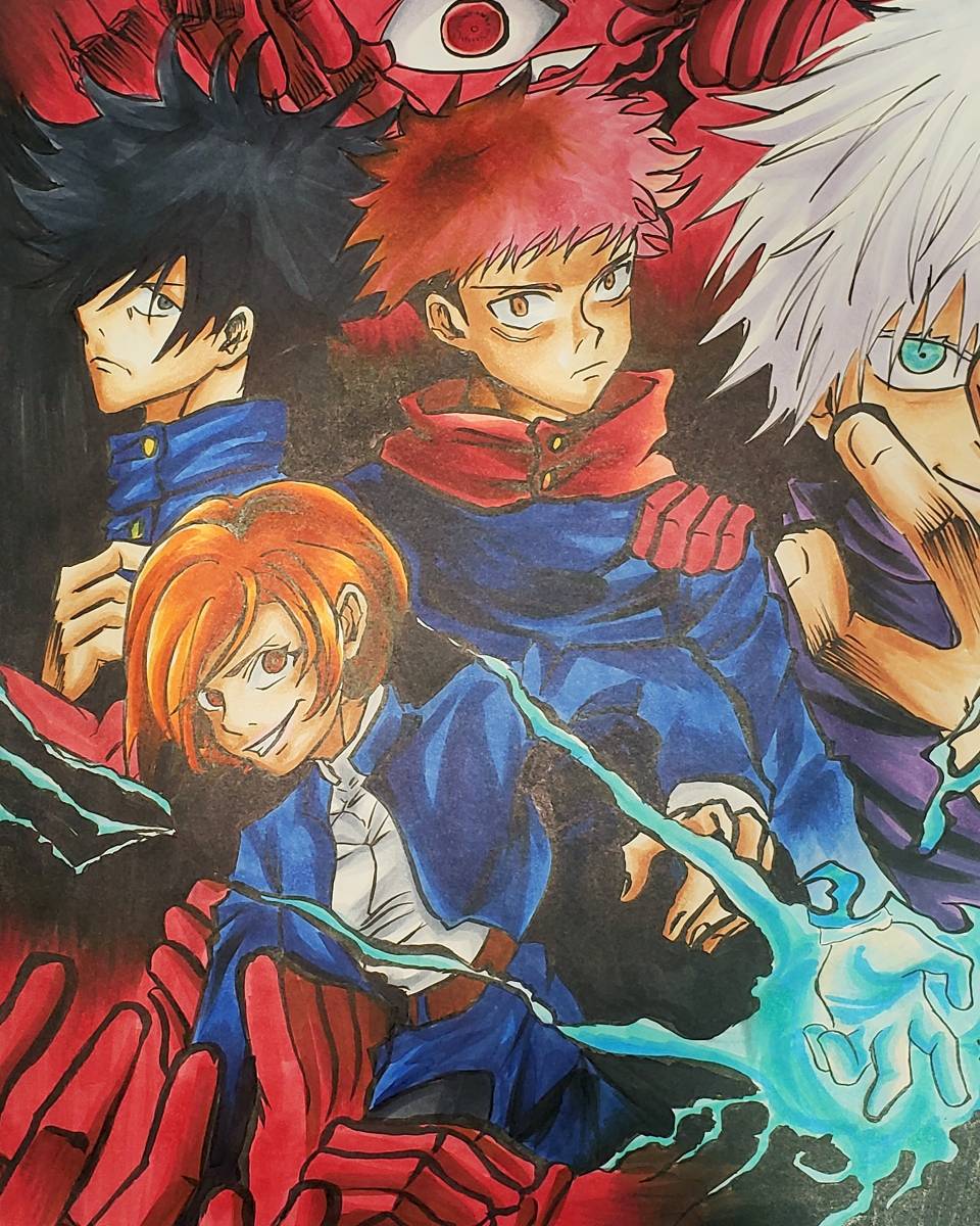 Jujutsu Kaisen poster drawing by AtrociousMangaArt on DeviantArt Jujutsu Kaisen poster drawing by AtrociousMangaArt on DeviantArt