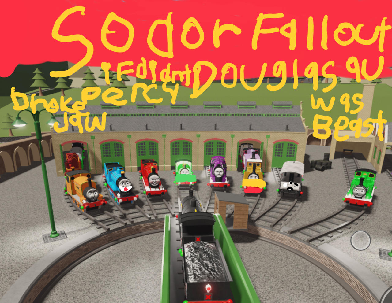Sodor fallout au douglas was beast by tfe52Thomas52 on DeviantArt