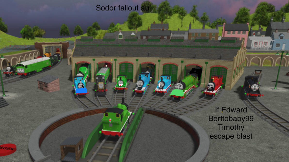 Sodor fallout au if tree engines escape blast by tfe52Thomas52 on ...
