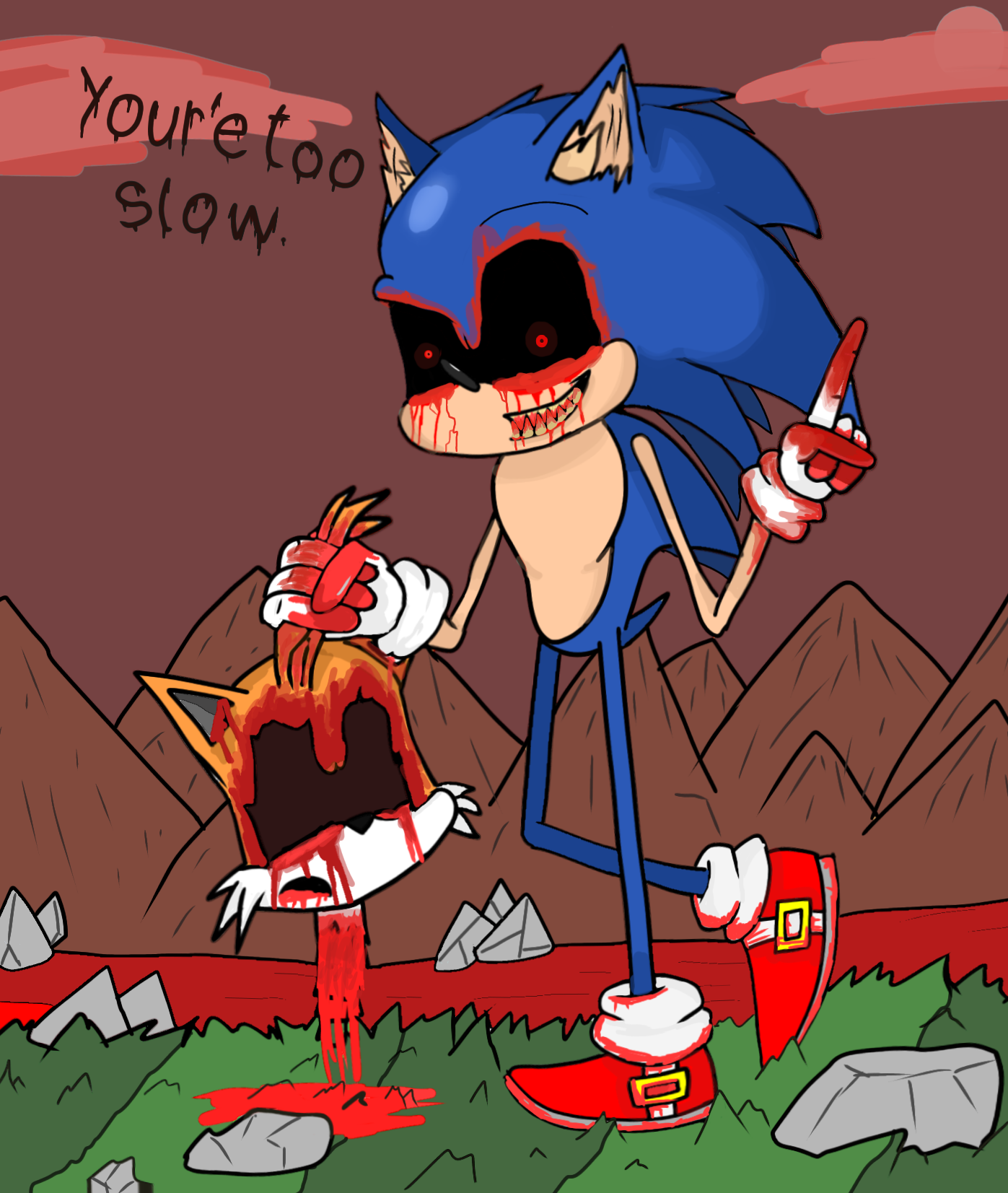 Me when I saw that Sonic.EXE 4.0 was cancelled by FnmfATFREADYS on  DeviantArt