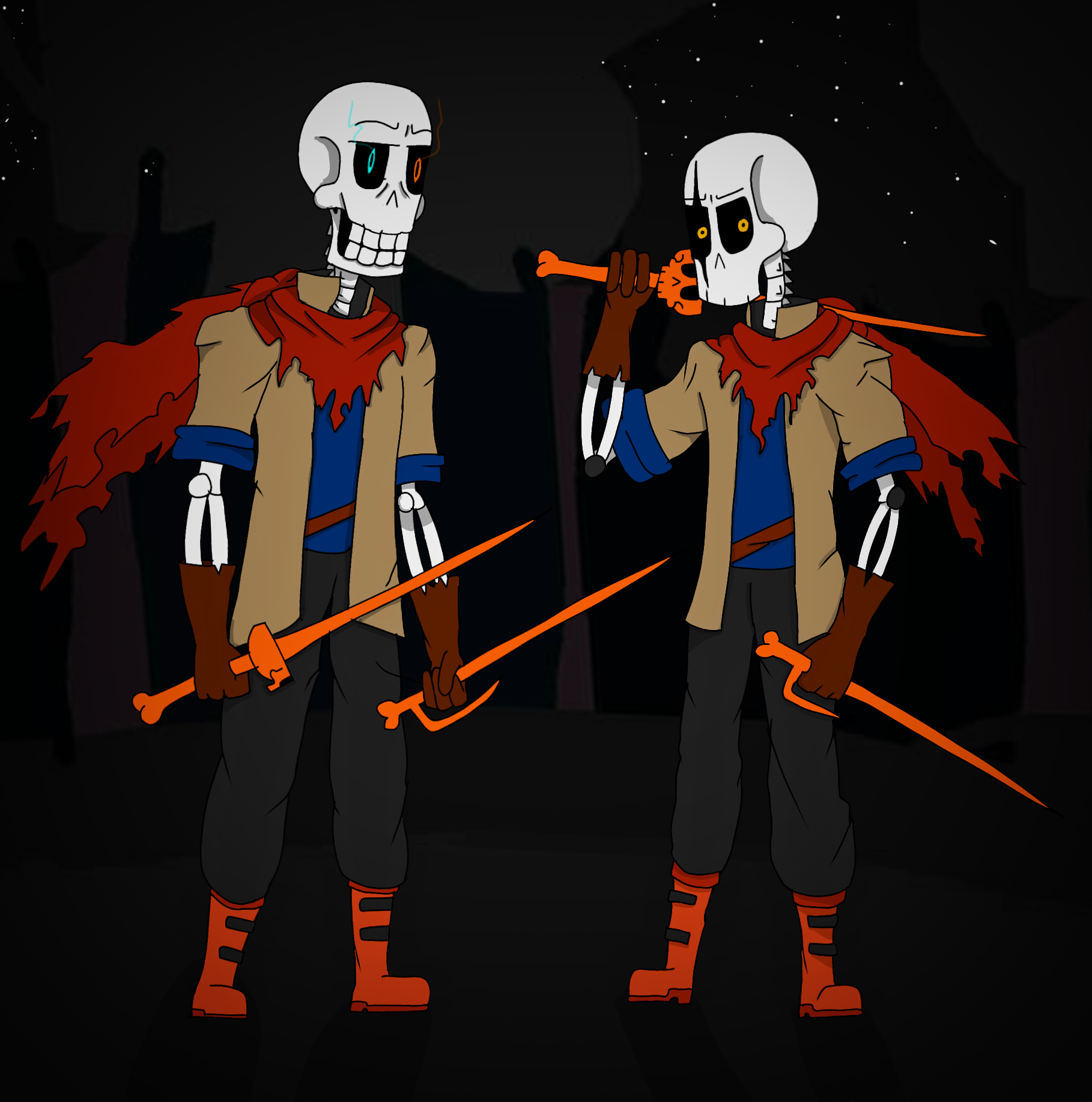 Waypointer Skeleton 2 skeletons block the way by LocalGrimReaper404 on DeviantArt