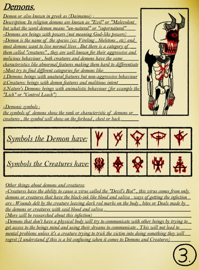 Demon Database Demon Anatomy by LocalGrimReaper404 on DeviantArt